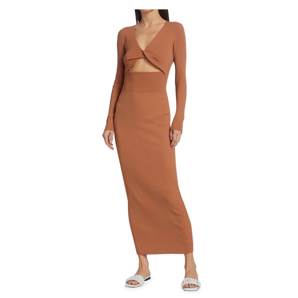 A.L.C. Madison Twist Cut-Out Maxi Dress NWT